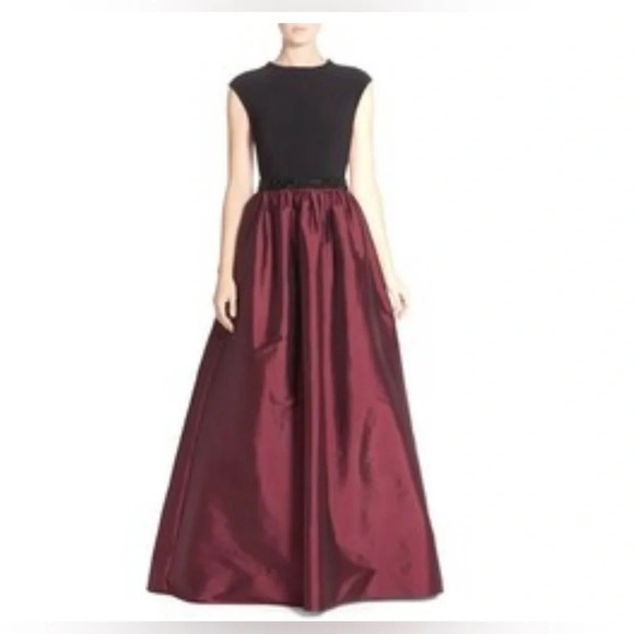 Aidan Mattox Embillished Jersey Taffeta Ballgown Holiday Party NWT Size 6 - Picture 1 of 16